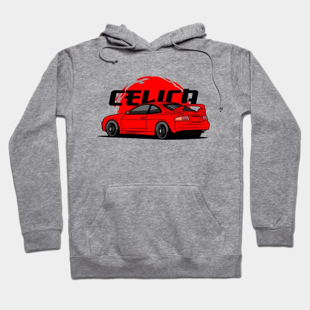 GT4 Red Celica GT-Four Hoodie by GoldenTuners